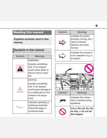 toyota kluger 2021-2022 owners manual rhd